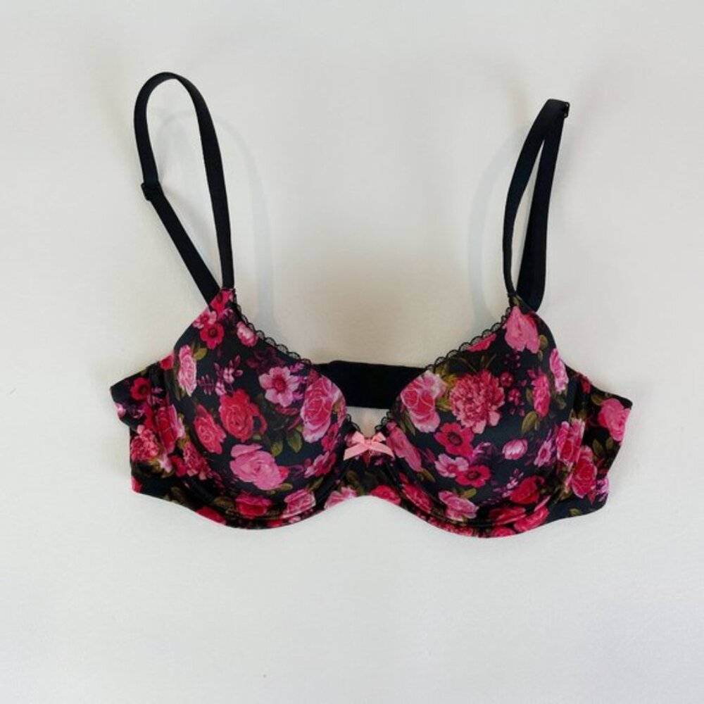 NWOT Victoria's Secret Bra 32C Body By Victoria Lined Demi Floral B1741